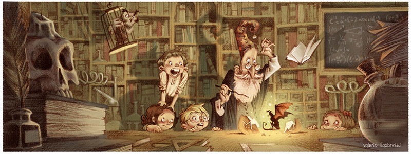 Ilustrace k etapové hře Kouzelnická akademie